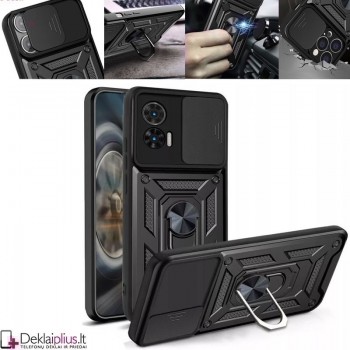 5in1 smūgiams atsparus dėklas su žiedu ir kameros apsauga (Motorola Edge 30 Neo)